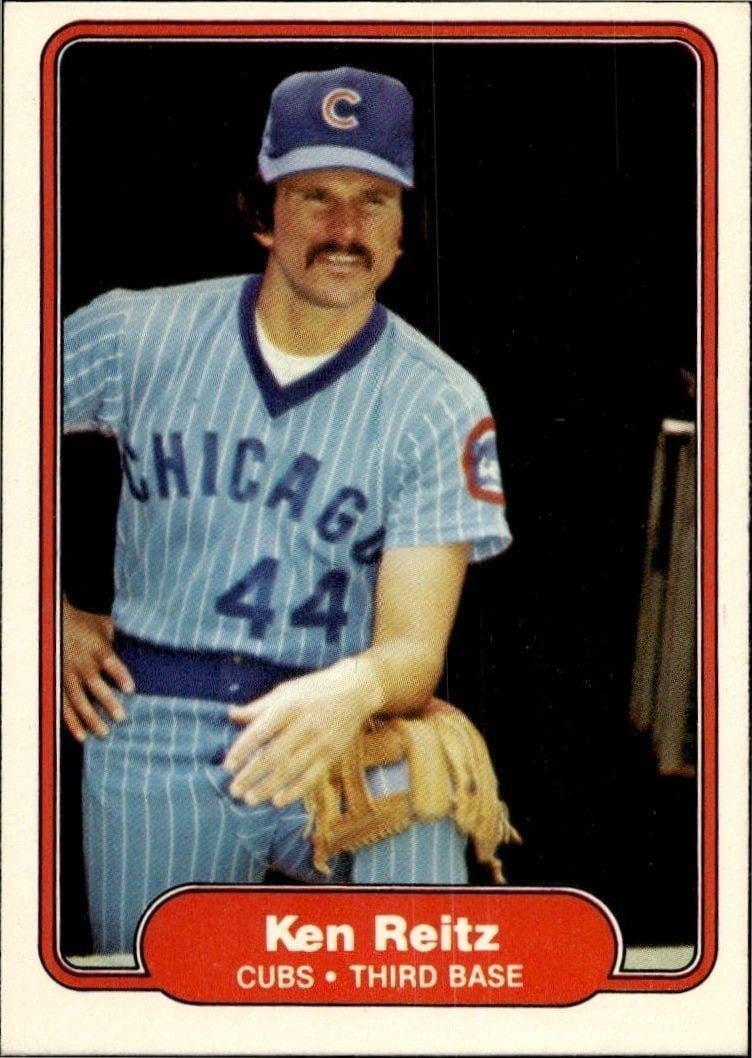 1982 Fleer Ken Reitz #602 trading card