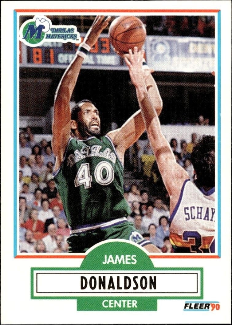 1990-91 Fleer James Donaldson #41 trading card