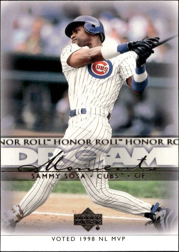 2002 Upper-Deck Honor Roll Sammy Sosa #60 trading card