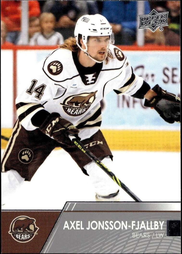 2021-22 Upper-Deck AHL Axel Jonsson-Fjallby #76 trading card