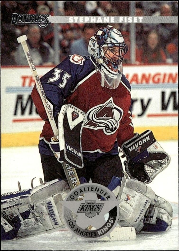1996-97 Donruss Stephane Fiset #186 trading card