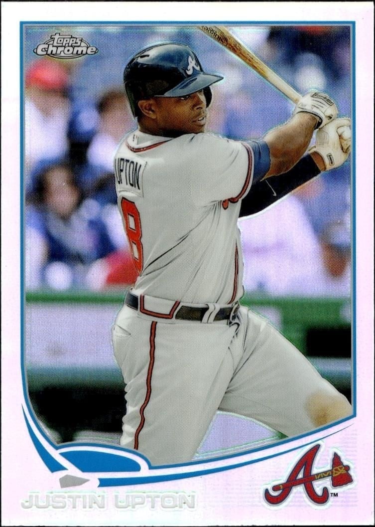 2013 Topps Chrome Justin Upton #143 trading card