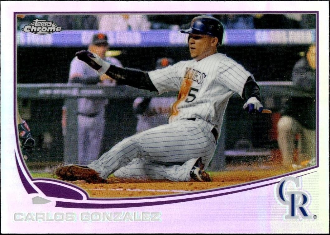 2013 Topps Chrome Carlos Gonzalez #131 trading card