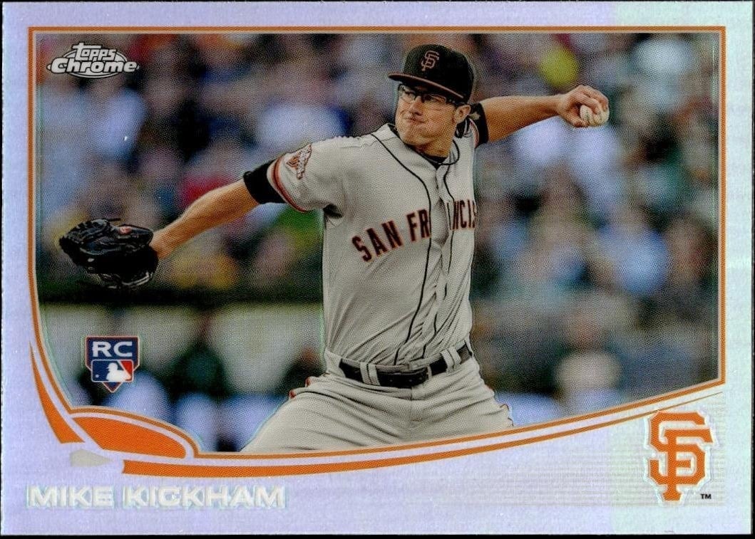 2013 Topps Chrome Mike Kickham #156 trading card