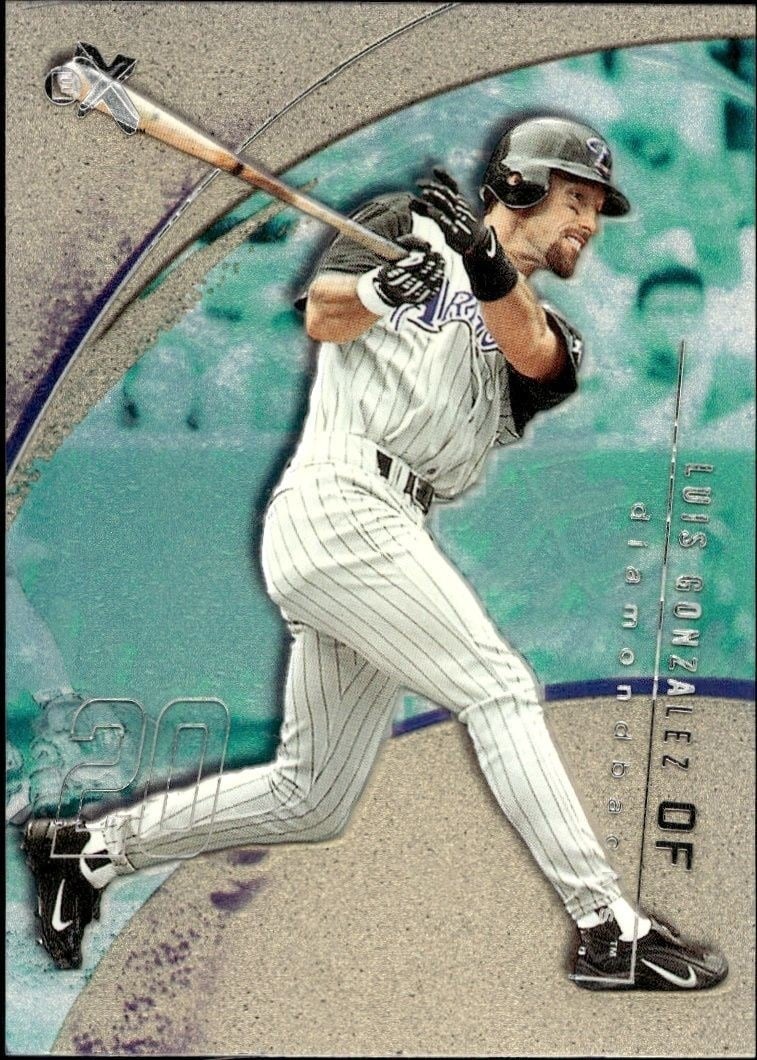 2002 Fleer E-X Luis Gonzalez #48 trading card