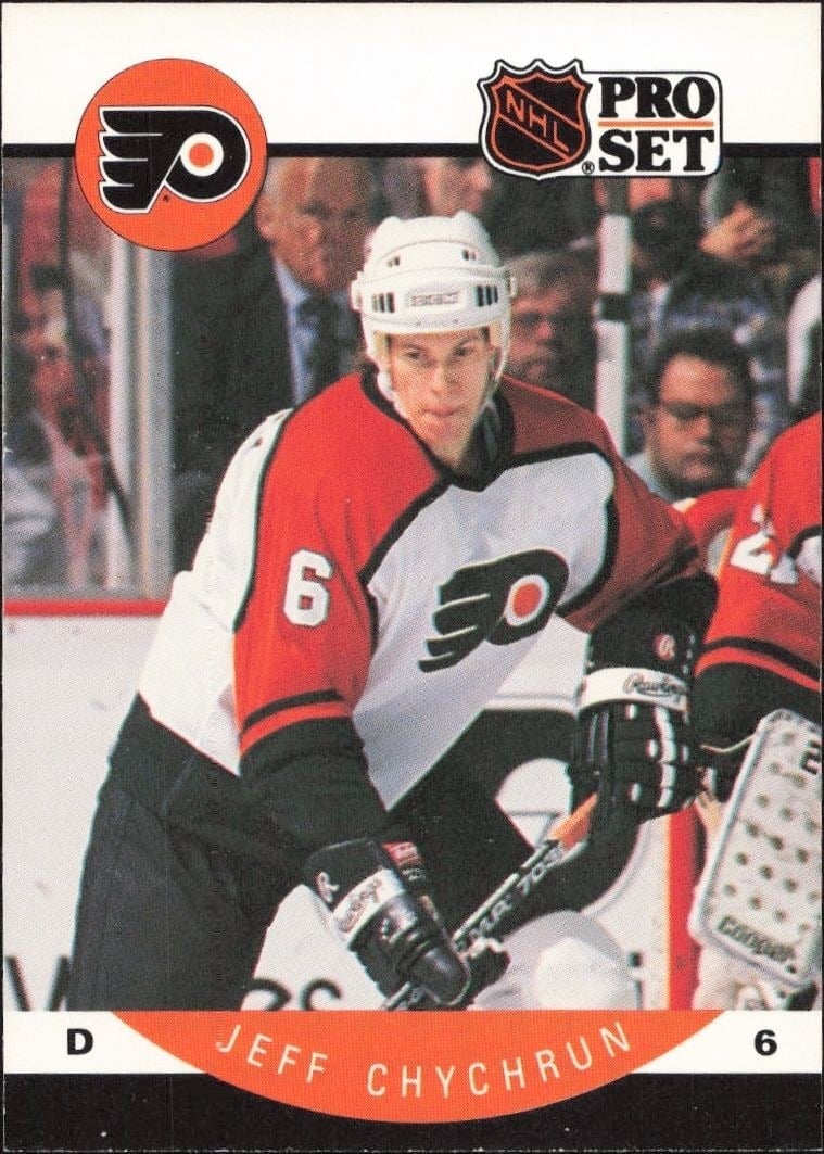 1990-91 Pro-Set NHL Series 1 Jeff Chychrun #213 trading card