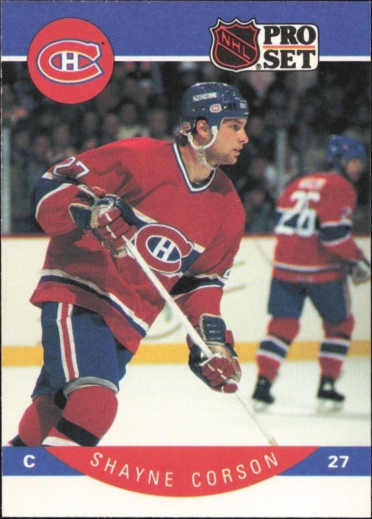 1990-91 Pro-Set NHL Series 1 Shayne Corson #148 trading card