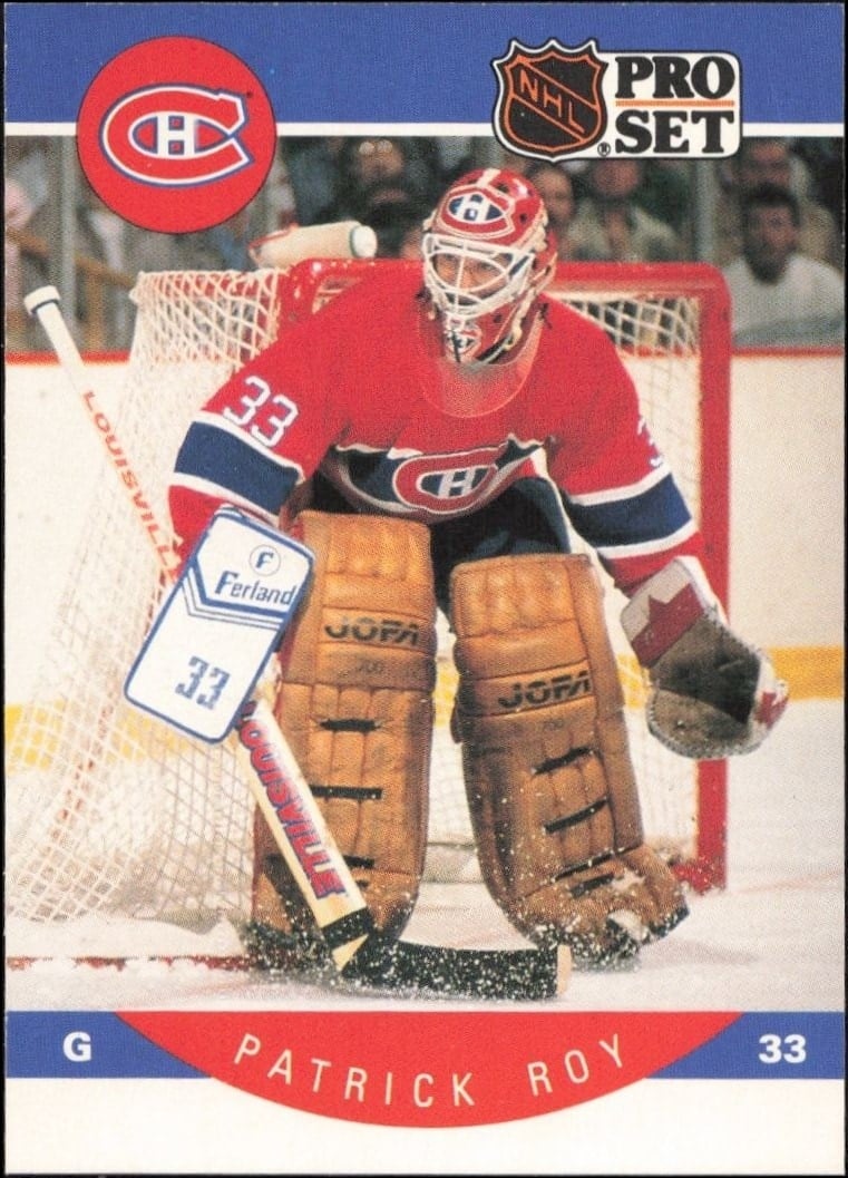 1990-91 Pro-Set NHL Series 1 Patrick Roy #157 trading card
