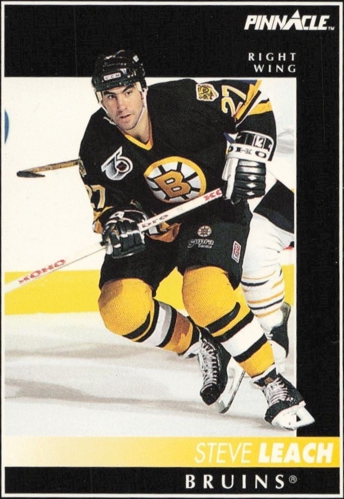 1992-93 Pinnacle Steve Leach #73 trading card