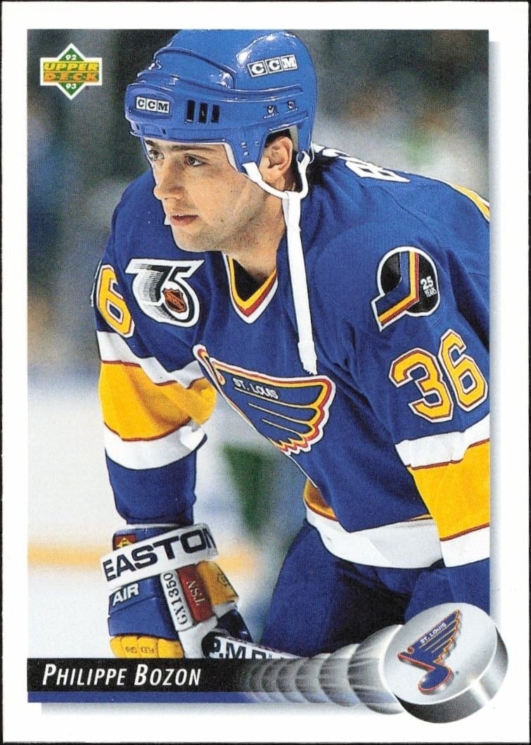 1992-93 Upper-Deck Philippe Bozon #283 trading card