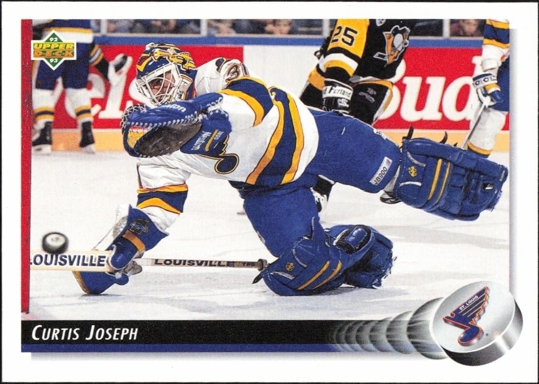 1992-93 Upper-Deck Curtis Joseph #186 trading card