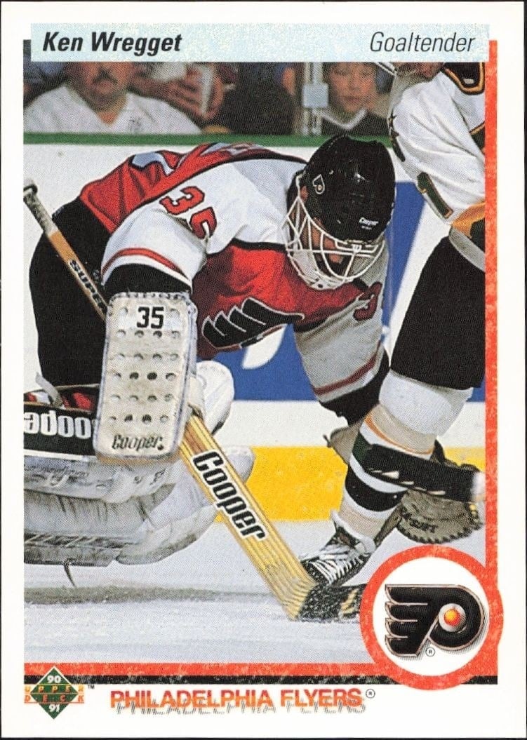 1990-91 Upper Deck Ken Wregget #89 hockey trading card front
