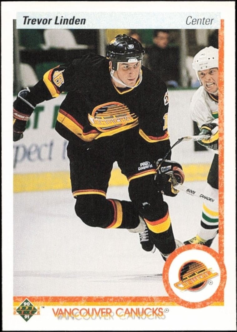 1990-91 Upper-Deck Trevor Linden #256 trading card