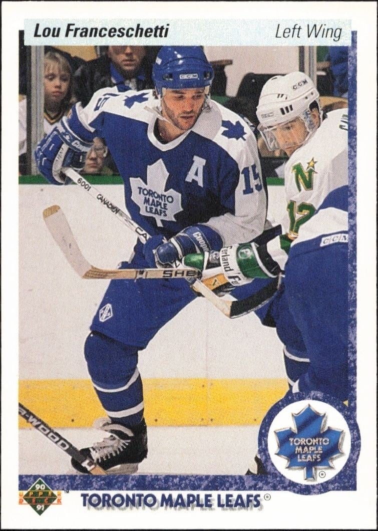 1990-91 Upper-Deck Lou Franceschetti #396 trading card
