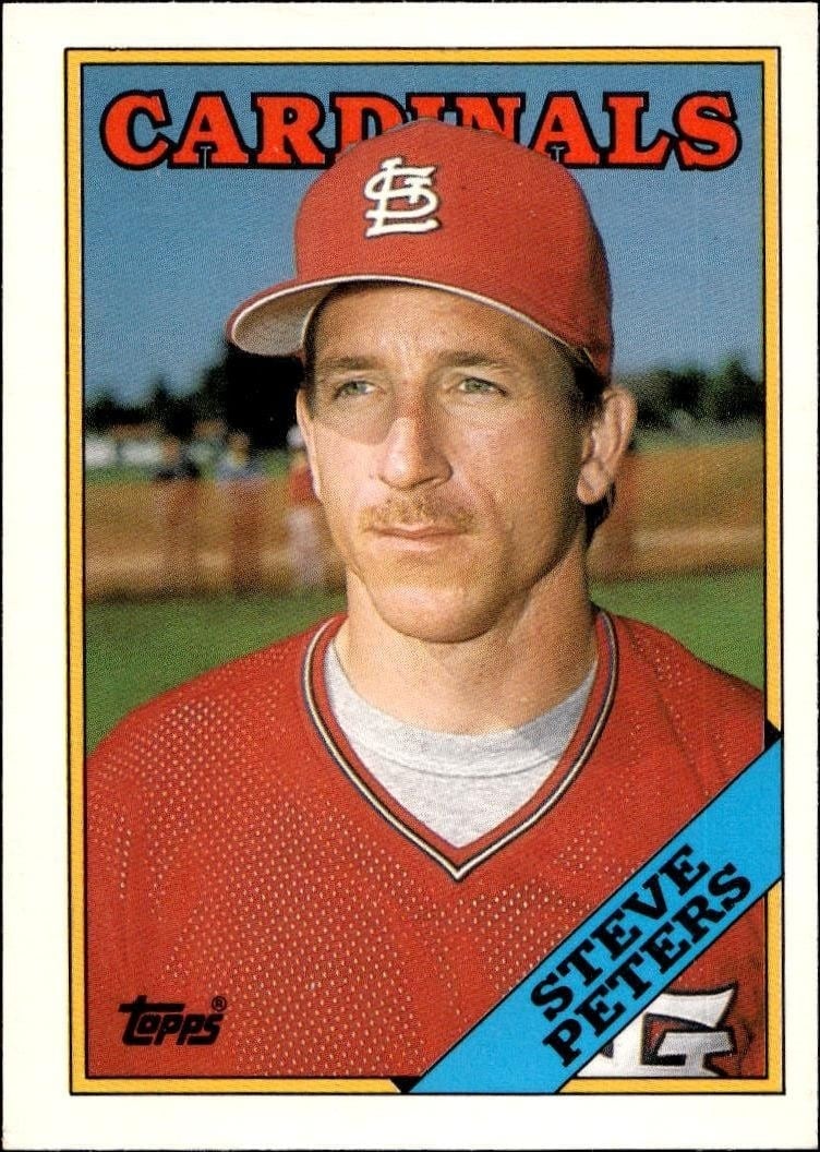 1988 Topps Traded Steve Peters #84T trading card