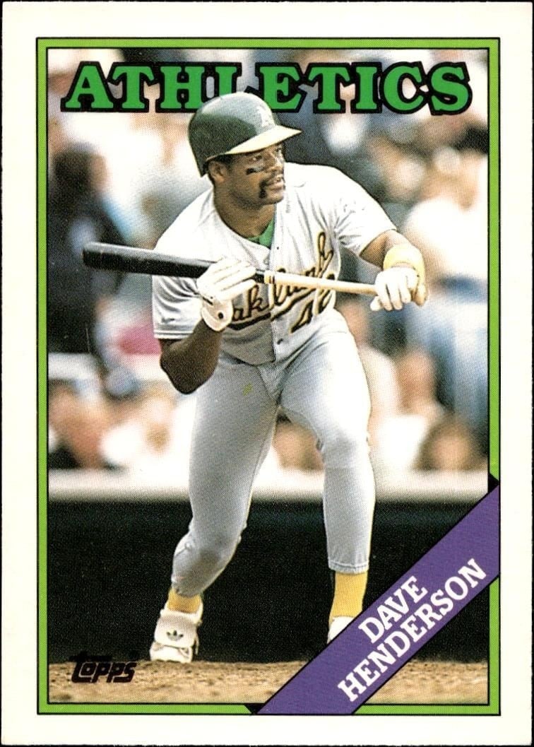 1988 Topps Traded Dave Henderson #48T trading card