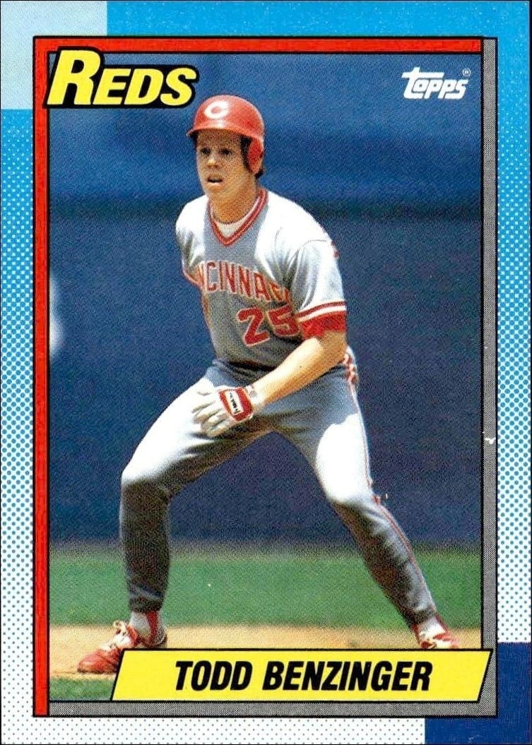 1990 Topps Todd Benzinger #712 trading card