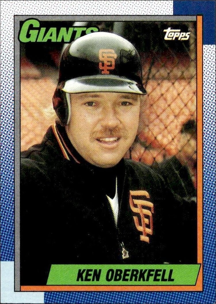 1990 Topps Ken Oberkfell #488 trading card