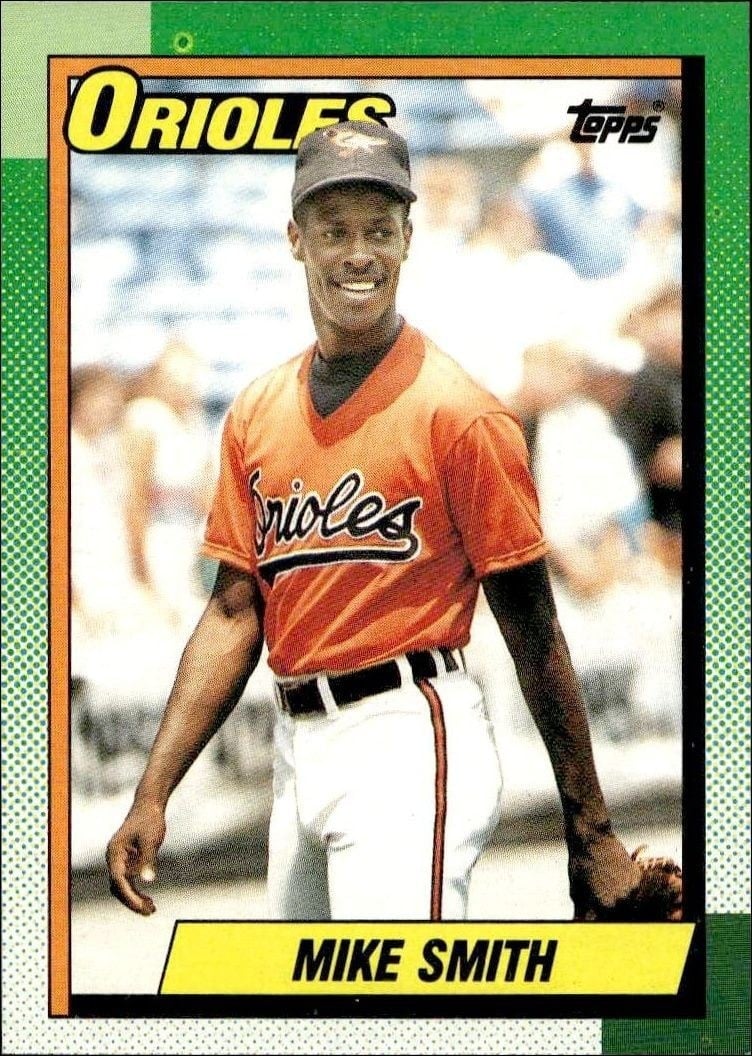 1990 Topps Mike Smith #249 trading card