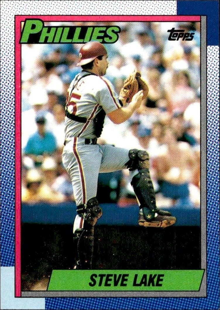 1990 Topps Steve Lake #183 trading card