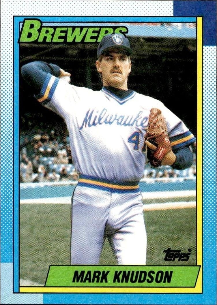 1990 Topps Mark Knudson #566 trading card