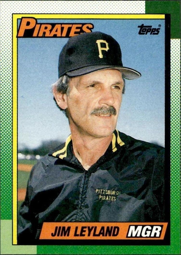 1990 Topps Jim Leyland #699 trading card