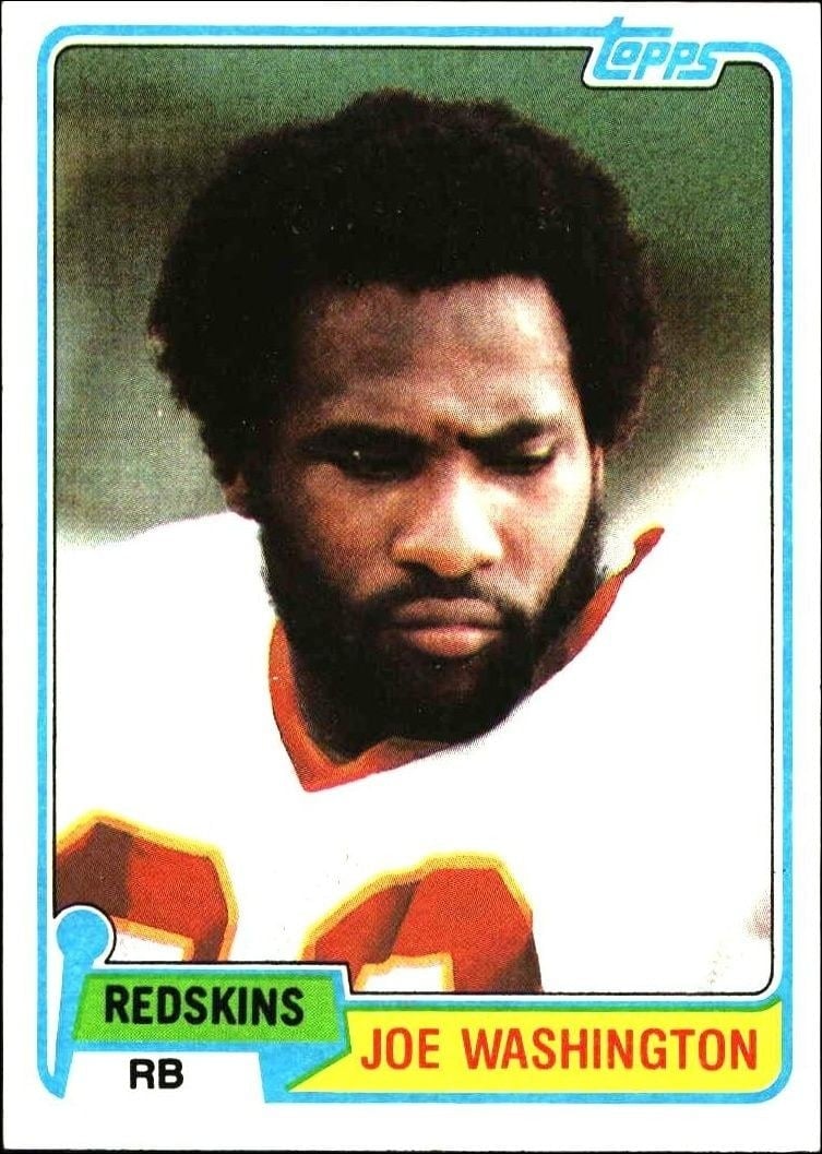 1981 Topps Joe Washington #22 trading card