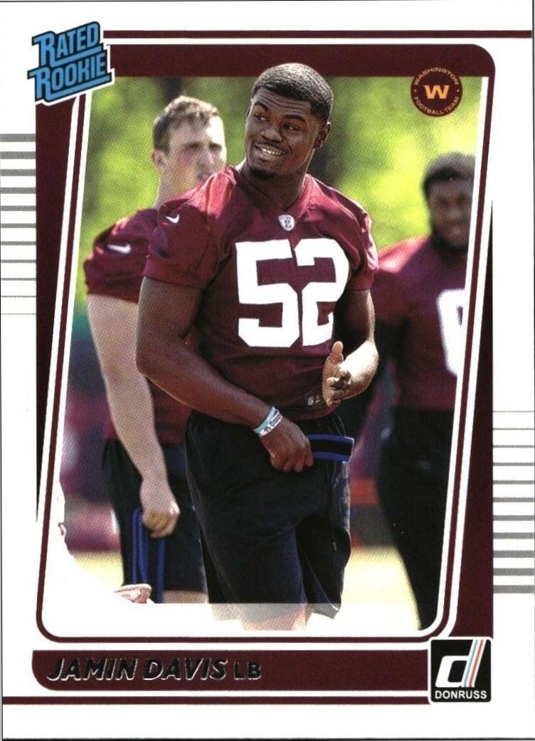 2021 Panini Donruss Jamin Davis #337 trading card