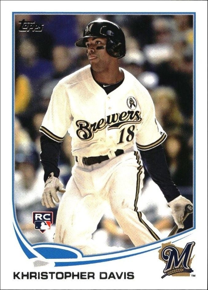 2013 Topps Khristopher Davis #360 trading card