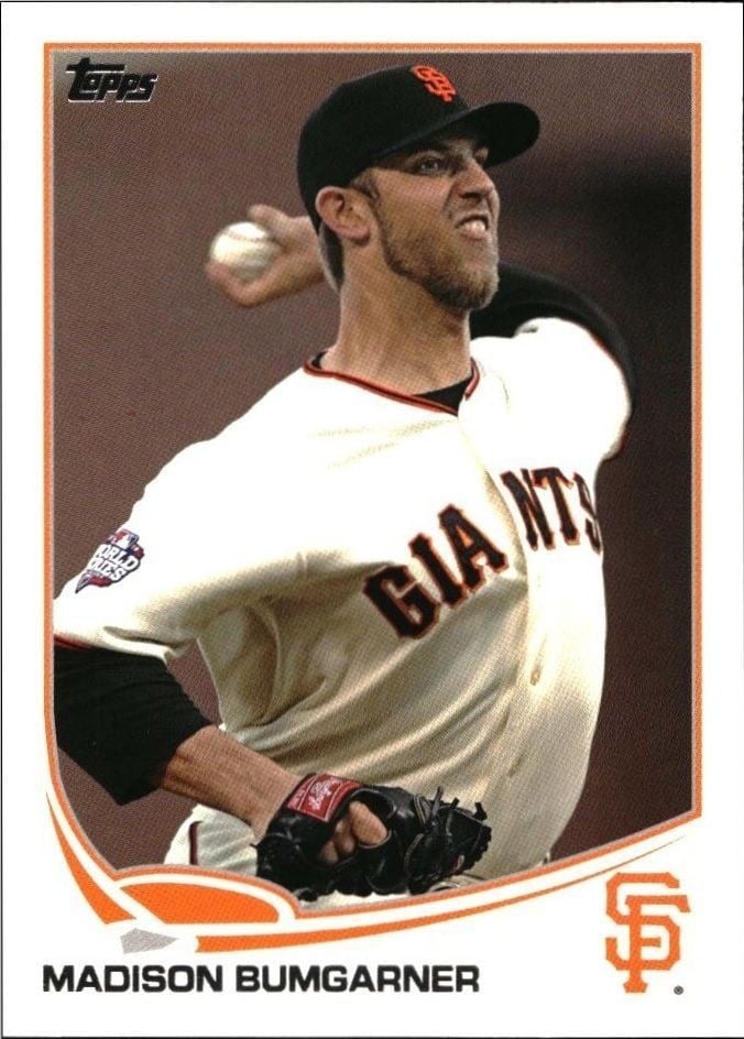 2013 Topps Madison Bumgarner #379 trading card