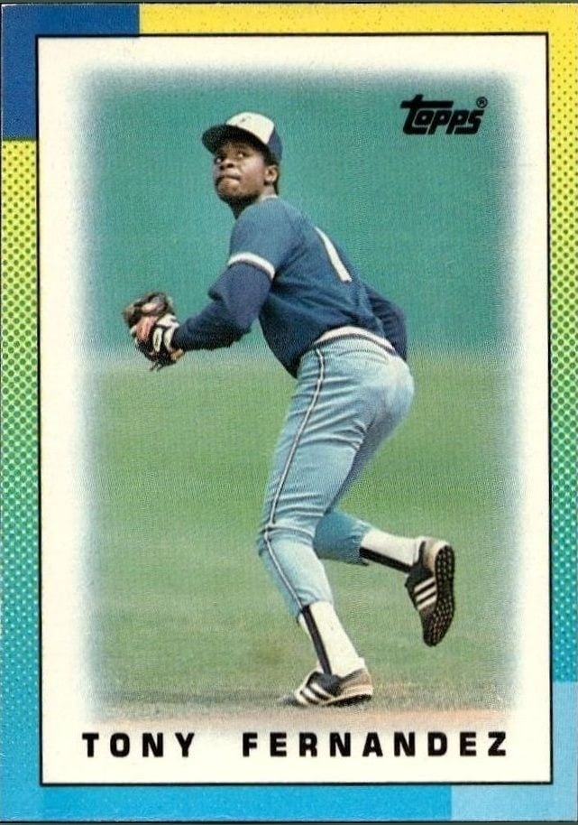 1990 Topps Minis Tony Fernandez #42 trading card