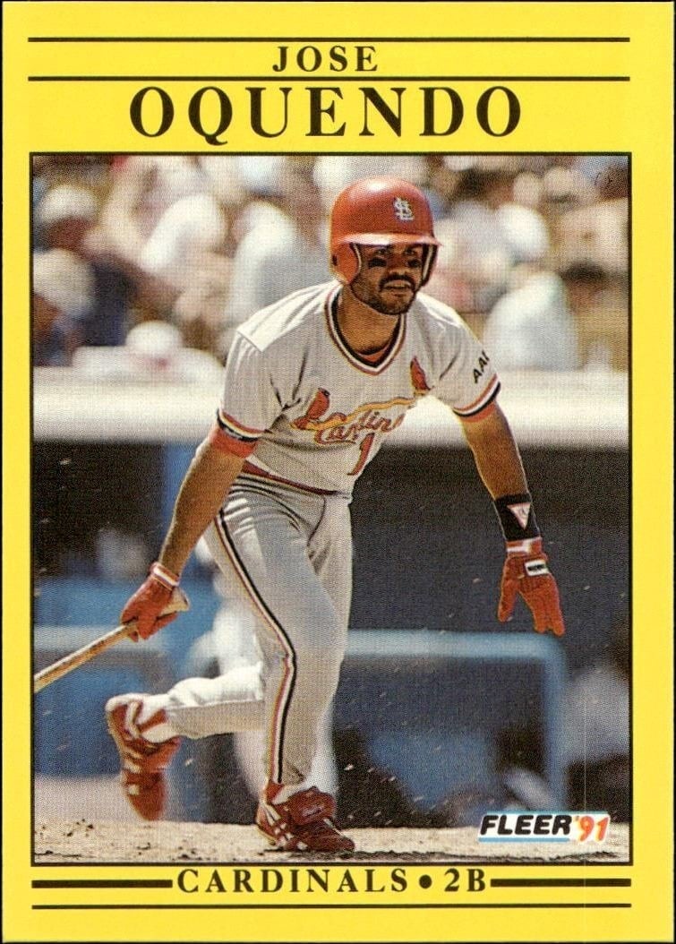 1991 Fleer Jose Oquendo #640 trading card