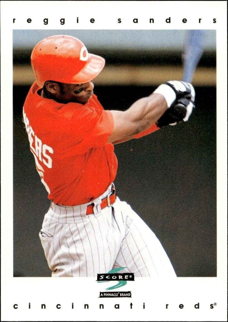 1997 Pinnacle Score Reggie Sanders #19 trading card