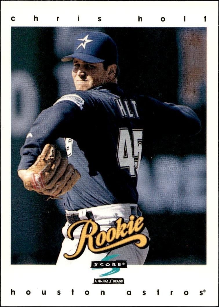 1997 Pinnacle Score Chris Holt #487 trading card