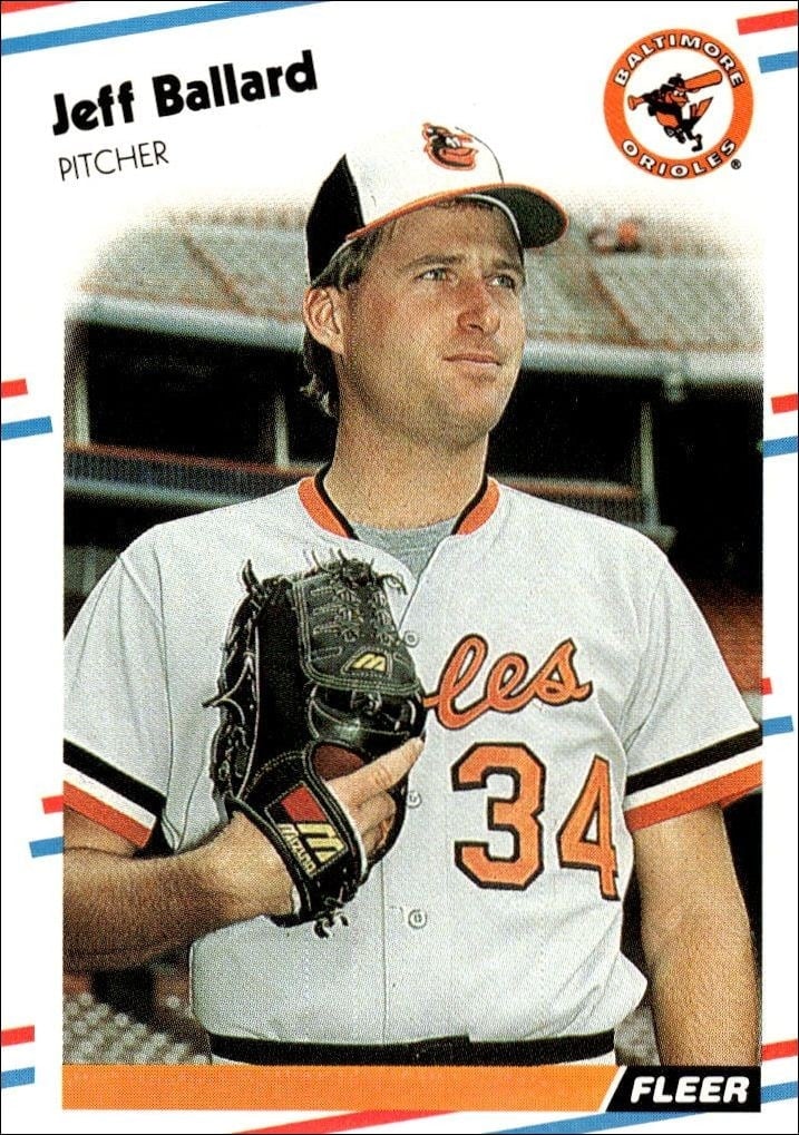 1988 Fleer Jeff Ballard #554 trading card
