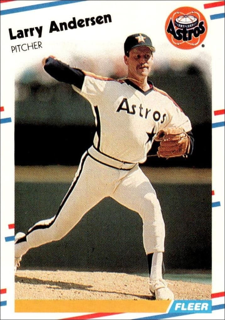 1988 Fleer Larry Andersen #438 trading card