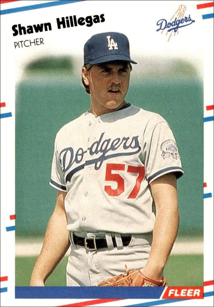 1988 Fleer Shawn Hillegas #519 trading card