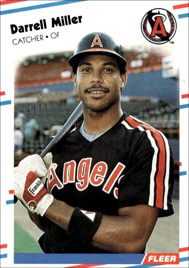 1988 Fleer Darrell Miller #498 trading card