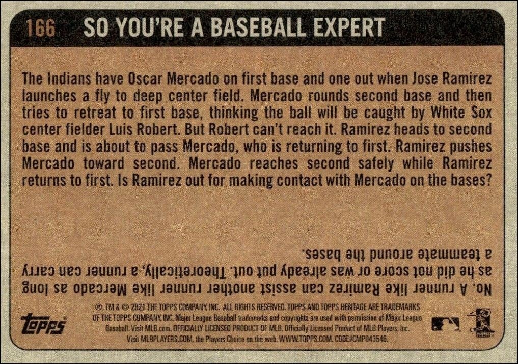 2021 Topps Heritage Jorge Soler #166 baseball trading card back