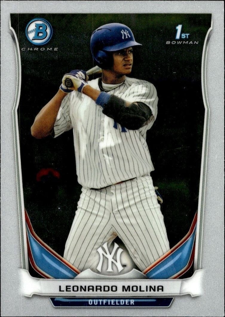 2014 Bowman Chrome Leonardo Molina #BCP20 trading card