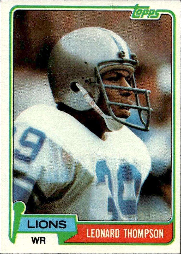 1981 Topps Leonard Thompson #386 trading card