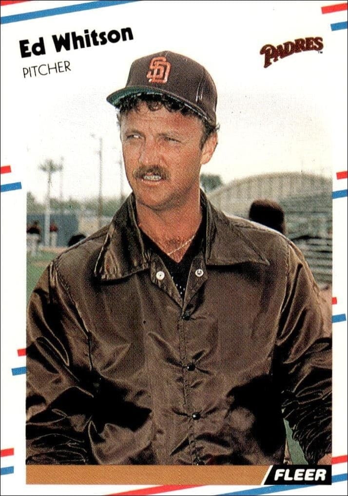 1988 Fleer Ed Whitson #599 trading card