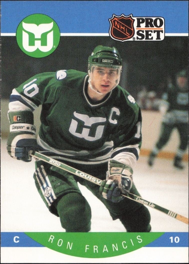 1990-91 Pro-Set Ron Francis #105 trading card
