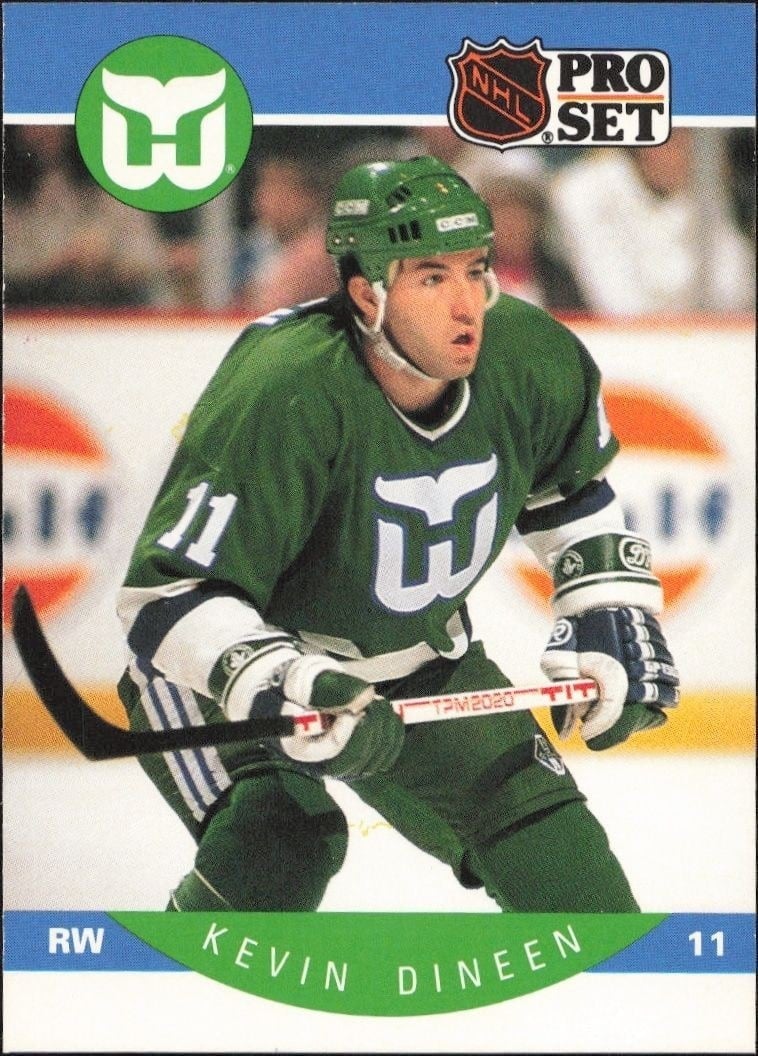 1990-91 Pro-Set Kevin Dineen #102 trading card