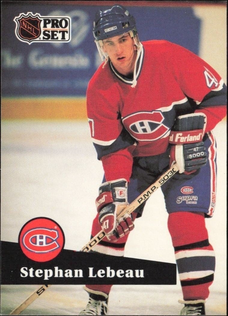 1991-92 Pro-Set Series 1 Stephan Lebeau #120 trading card
