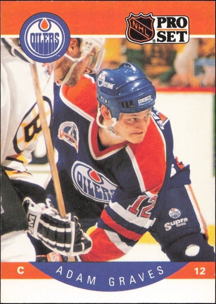 1990-91 Pro-Set Adam Graves #84 trading card