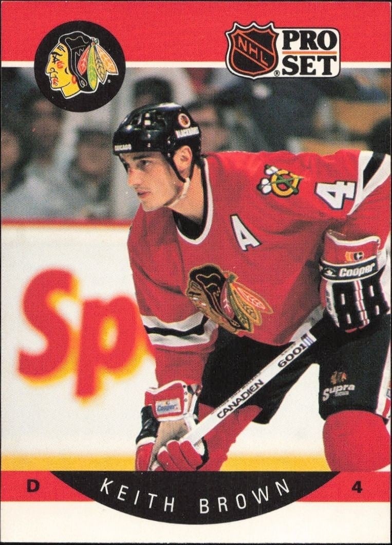 1990-91 Pro-Set Keith Brown #49 trading card
