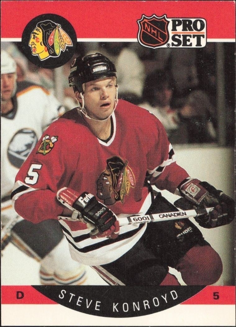 1990-91 Pro-Set Steve Konroyd #52 trading card