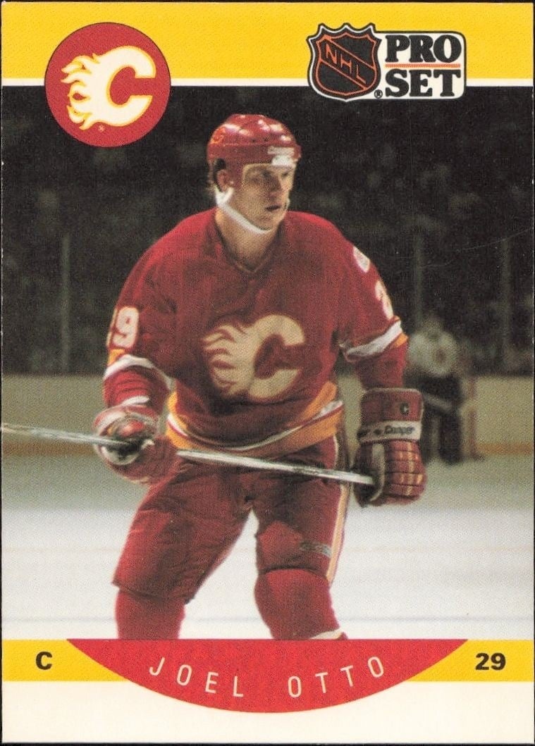 1990-91 Pro-Set Joel Otto #43 trading card