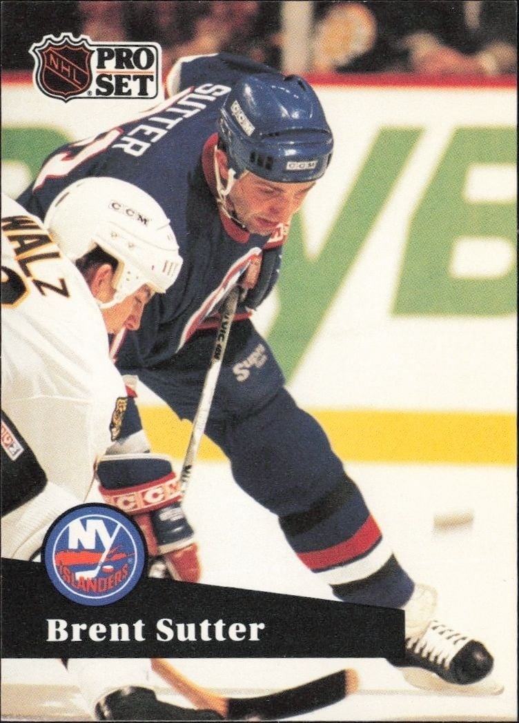 1991-92 Pro-Set Series 1 Brent Sutter #154 trading card